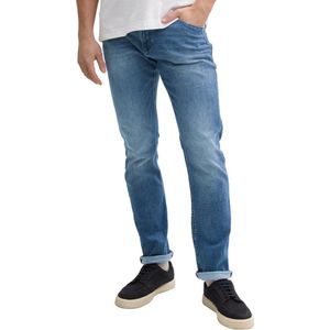 TOM TAILOR - Josh Regular Slim - Jeans - Used Mid Stone Blue - Denim
