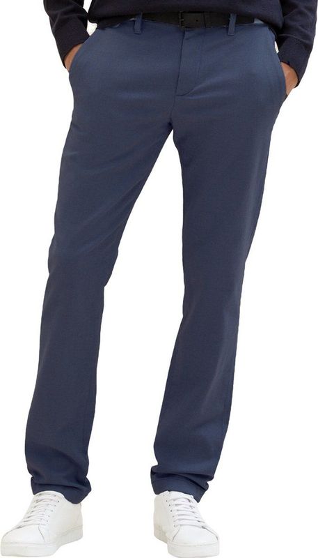 Chino - Travis - Broek - Effen - Katoen, Slimfit, Gevoerde Zoom/Rand, Achterzak, Riemlussen