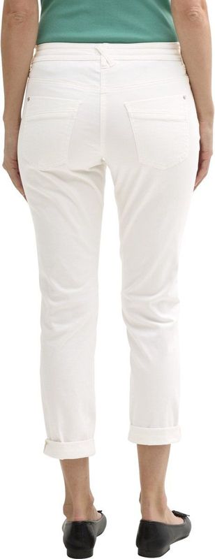 Tom Tailor - 1040963 Broek - Effen Kleur - Katoen - Tapered Pasvorm