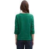 Tom Tailor - 1039979 - Sweatshirt - Gestructureerd - 54% Biologisch Katoen, 44% Polyester, 2% Elastan