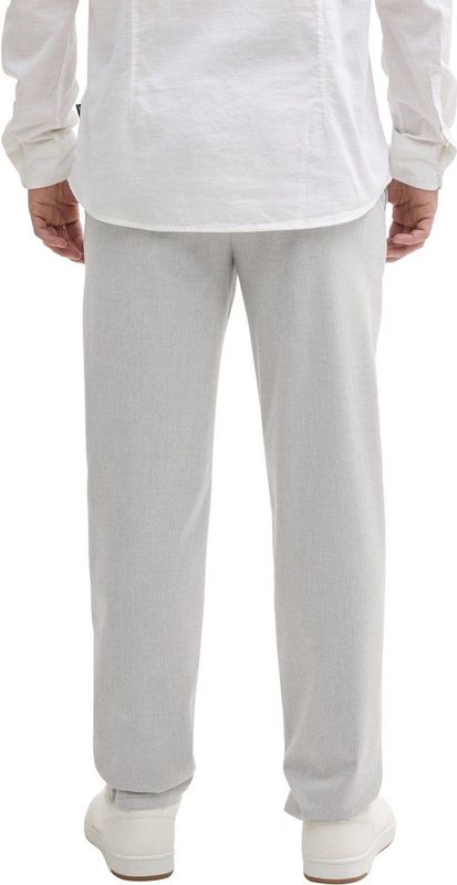 Tom Tailor - 1047030 - Chino Broek - Grijs/Wit - Slim Fit, Mini Houndstooth