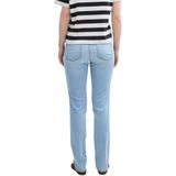 Jeans - Alexa - Jeans - Effen - Denim, Knoopsluiting, 5-pocket-style, Light Washed