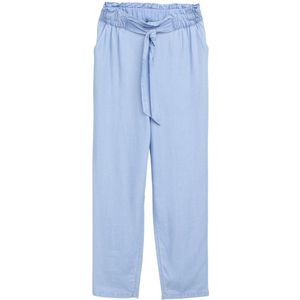 Tom Tailor Denim - Tapered Paperbagbroek - Lyocell - Effen - High Rise