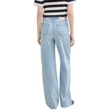 Design - Wide Leg Jeans - Effen - Light Washed - Denim