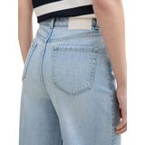 Design - Wide Leg Jeans - Effen - Light Washed - Denim