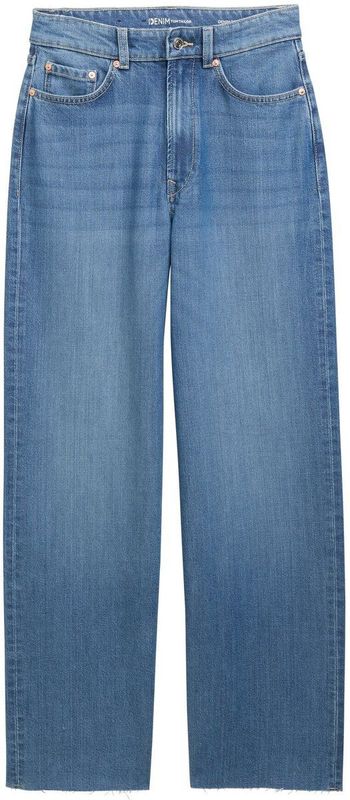 Denim - Wide Leg Jeans - Effen - Light Washed - TENCEL™