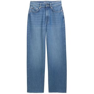 Denim - Wide Leg Jeans - Effen - Light Washed - TENCEL™