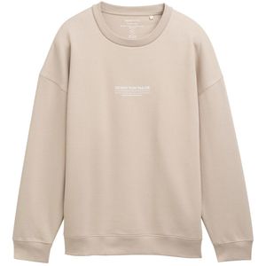 TOM TAILOR DENIM - Sweatshirt - Greige/Wit