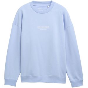 Brunnera - Sweater - Blauw - Katoen - Met Logoprint