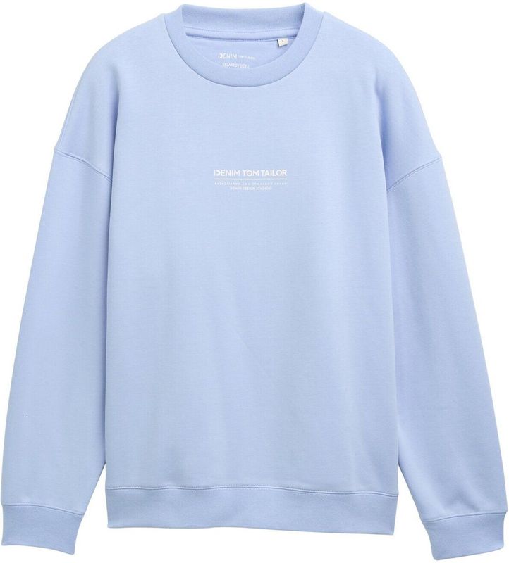 Brunnera - Sweater - Blauw - Katoen - Met Logoprint