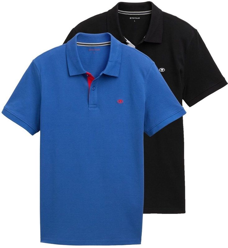 Tom Tailor - Poloshirt - Advanced Blue - Set van 2