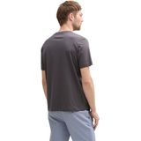 T-shirt - Deep Bluish Green - Korte Mouwen - Ronde Hals - Logoprint