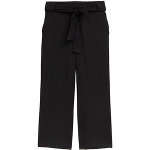 Tom Tailor Denim - Damesculotte - Effen - Structuur - High Rise - Brede Riemlussen