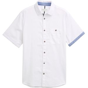 Tom Tailor - 1046074xx10 - Overhemd - Wit - 100% Katoen