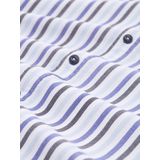 TOM TAILOR - Overhemd - Marine - Indigo - Lichtblauw - Offwhite - Gestreept