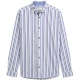 TOM TAILOR - Overhemd - Marine - Indigo - Lichtblauw - Offwhite - Gestreept