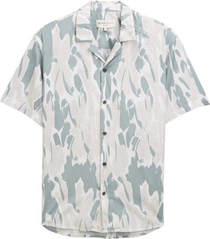 TOM TAILOR - 38021 - Overhemd - Wit - Abstract Bloemenprint