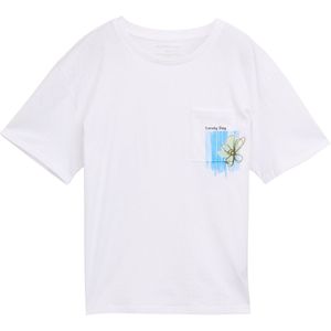 TOM TAILOR DENIM - Shirt - Gemengde Kleuren - Normale Pasvorm - Kwartmouw