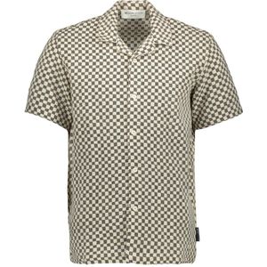 Tom Tailor - Overhemd - Structuurpatroon - Blauw - Katoen/Polyester