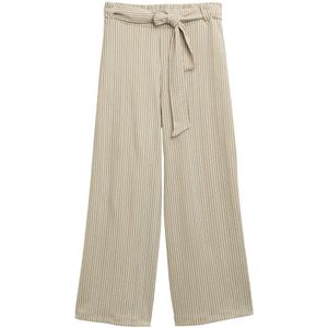 Tom Tailor Denim - High Rise Culotte - Damesculotte - Multicolor - Loose Fit, Jacquard, Strikceintuur