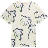 TOM TAILOR - Shirt - Marine - Ronde Hals - Kwartmouw