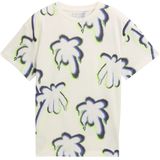 TOM TAILOR - Shirt - Marine - Ronde Hals - Kwartmouw