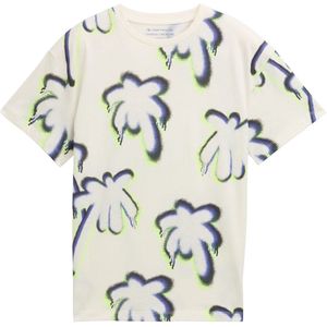 TOM TAILOR - Shirt - Marine - Ronde Hals - Kwartmouw