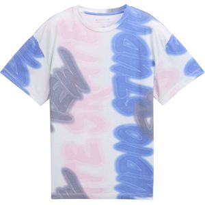 Shirt - T-shirt - Jersey - Ronde Hals - Wijde Pasvorm - Halve Mouw - Tekst Print