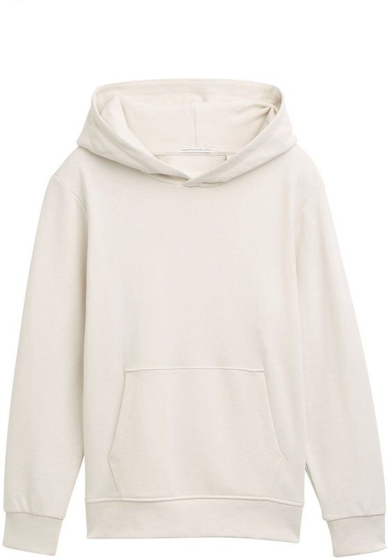 Tom Tailor - Kinderhoodie - Effen - Katoen - Capuchon - Lange Mouwen