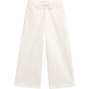 Tom Tailor - Wide Leg Kinderjeans - Effen - Katoenmix - Loose Fit - Platte Studs