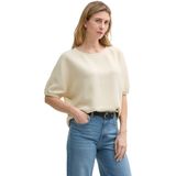 Tom Tailor - Fabric Mix - Sweatshirt - Groen - Materiaalmix