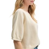 Tom Tailor - Fabric Mix - Sweatshirt - Groen - Materiaalmix