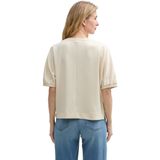 Tom Tailor - Fabric Mix - Sweatshirt - Groen - Materiaalmix