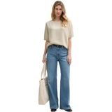 Tom Tailor - Fabric Mix - Sweatshirt - Groen - Materiaalmix