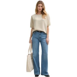 Tom Tailor - Fabric Mix - Sweatshirt - Groen - Materiaalmix