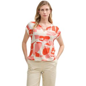 Tom Tailor - 37799 - T-shirt - Rood - Korte Mouwen