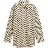 Tom Tailor - Damesblouse - Effen - Mix van Linnen en Viscose