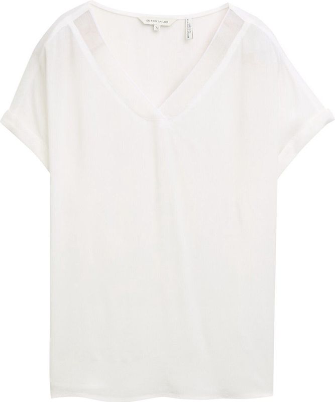 Blouse - Effen - Mousseline - Lange Mouwen - Losse Pasvorm