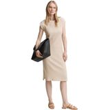 TOM TAILOR - Zomerjurk - Champagne - Knielengte - Ronde Hals