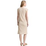 TOM TAILOR - Zomerjurk - Champagne - Knielengte - Ronde Hals