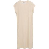 TOM TAILOR - Zomerjurk - Champagne - Knielengte - Ronde Hals