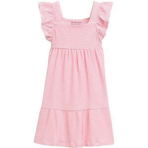 Jurk - Gestreept - Jersey - Kwartmouw - Normale Pasvorm