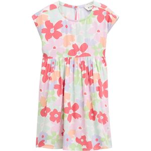 Jerseyjurk - Bloemenprint - Ronde Hals - Normale Pasvorm - Kwartmouw