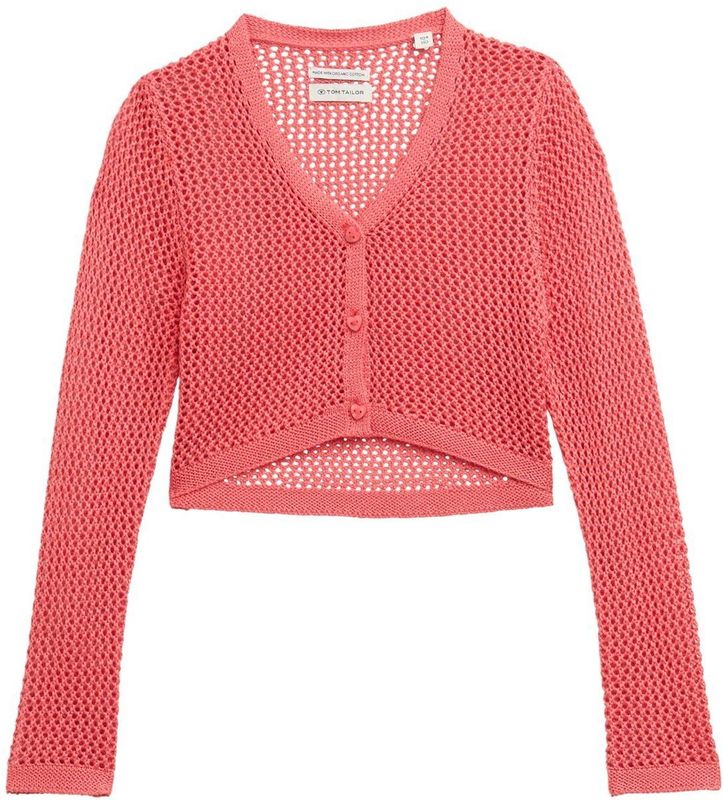 TOM TAILOR - Gebreid Vest - Pitaja Roze