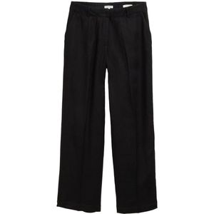 Tom Tailor - TTLEA Wide Fit - Broek - Lichtgewicht Linnen - Hoge Taille - Wijde Pijp