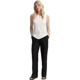 TOM TAILOR TTLEA Wide Leg broek voor dames met linnen aandeel, 14482 - Deep Black, 32W / 32L
