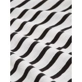 TOM TAILOR - Shirt - Zwart/Wit - Gestreept - Halve Mouw