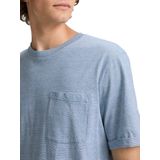 Tom Tailor - T-shirt - Mystical Blue - Heren - Korte Mouwen
