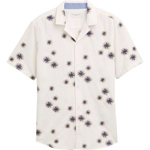 Tom Tailor - Overhemd - Blauw - Katoen - Geborduurde Details