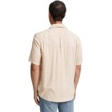 Tom Tailor - Casual Overhemd - Beige - 100% Viscose Lenzing Ecovero